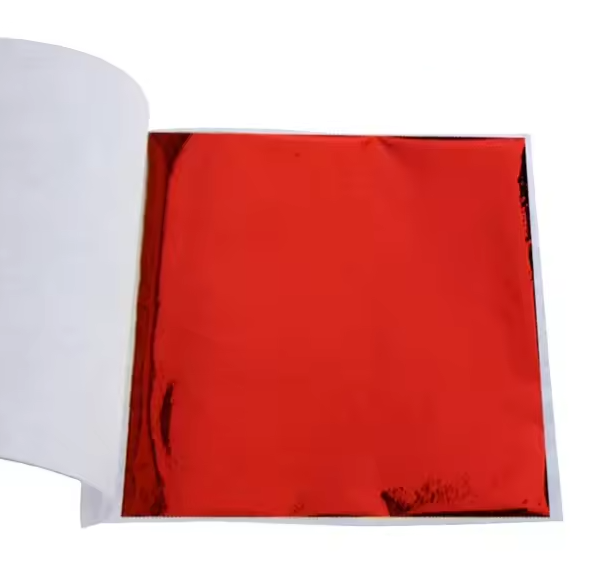 Поталь трансферная для декора/рукоделия 8х8,5 см 10 л. Красный (144ad96a)