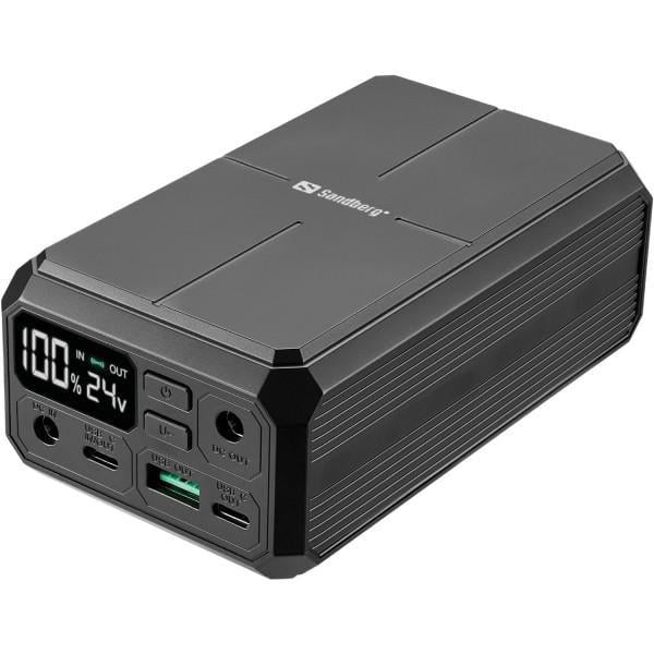 Повербанк Sandberg Laptop Powerbank 27000 mAh 100W PD 84W DC 12-24V Qi 10W (421-13)