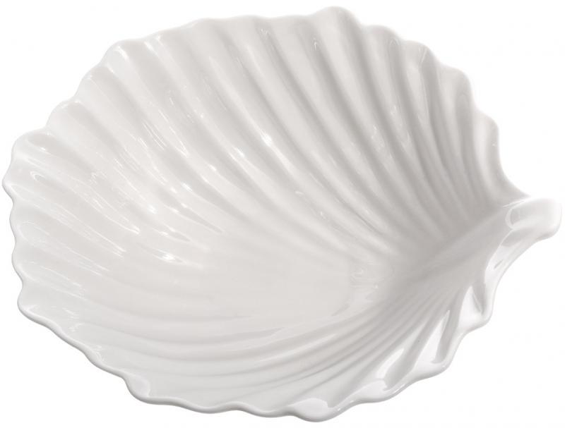 Набір салатників для сервірування White City Аркуш 2 шт. 25x23 см Білий - фото 2