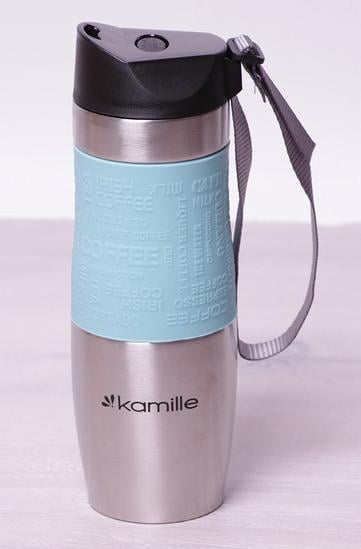 Термос Kamille Elegance с ремешком 480 мл