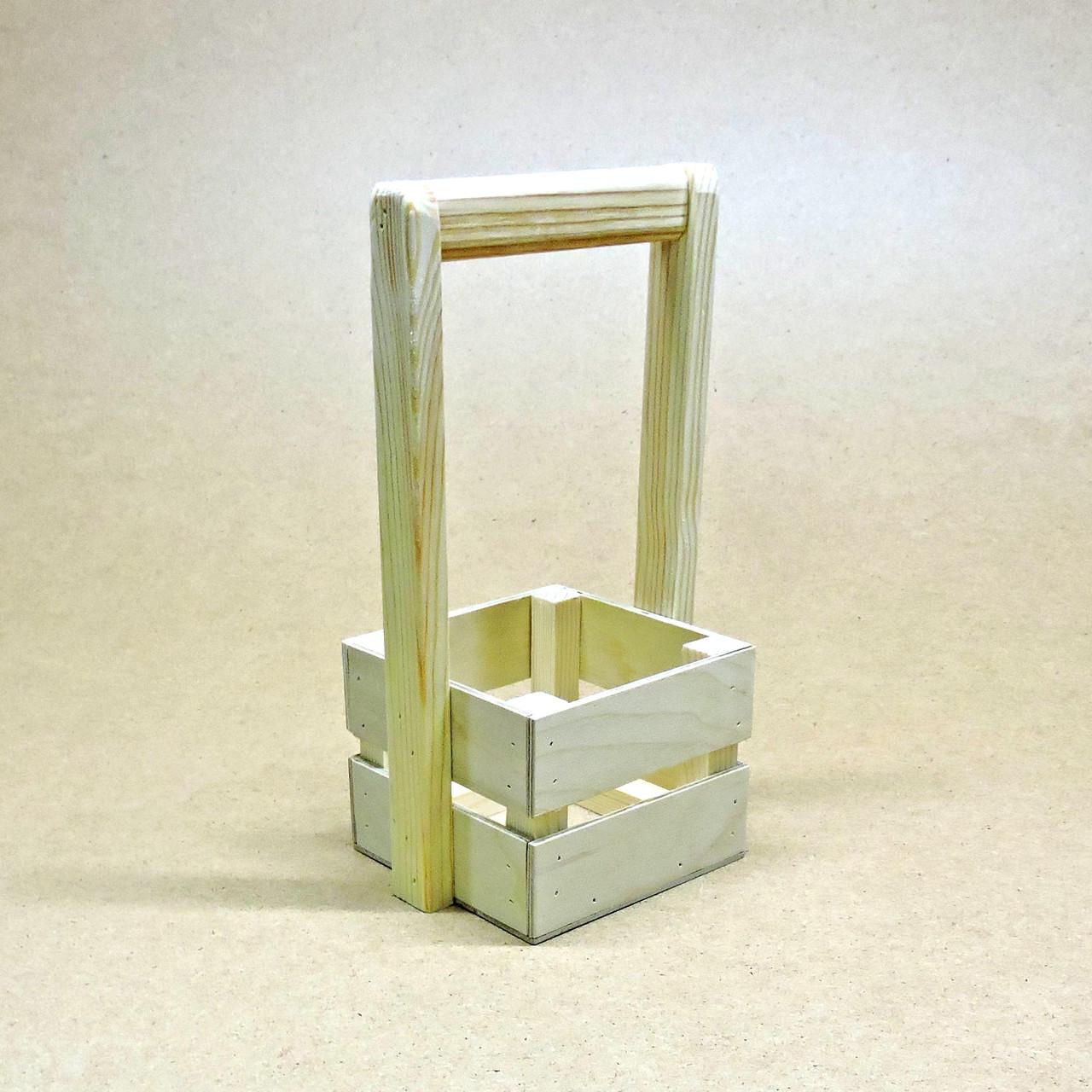 Корзинка подарочная из дерева Шервуд 12х12 см Бланже (ПДК-0021101) - фото 2 Корзинка подарочная из дерева Шервуд 12х12 см Бланже (ПДК-0021101) - фото 2