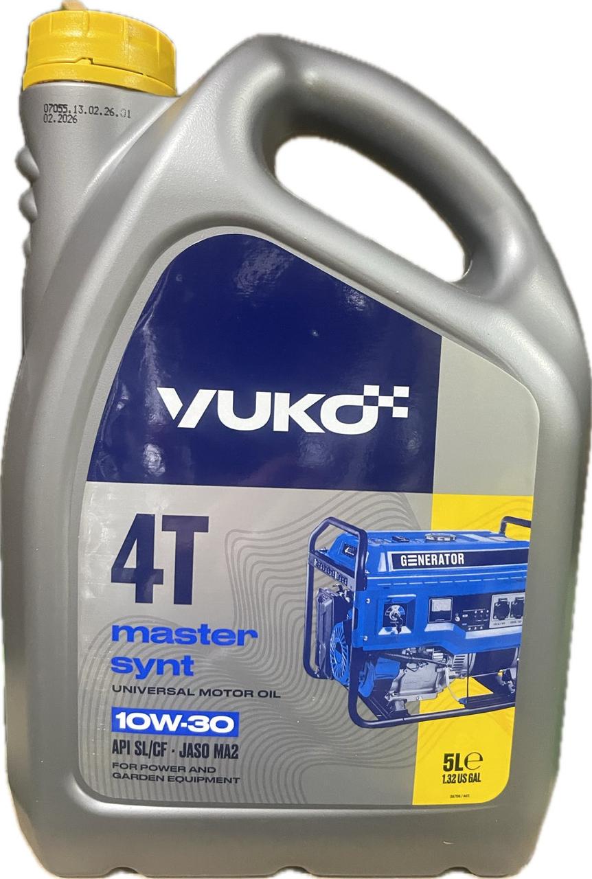 Масло для генератора и садовой техники 4Т Yuko Master Synt 10W-30 полусинтетическое 5 л (26706)