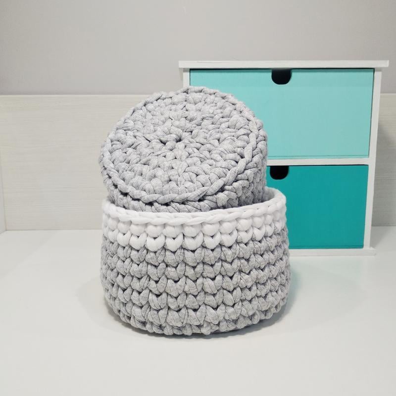 Набор корзинок органайзеров ручной работы (23587-Нов)