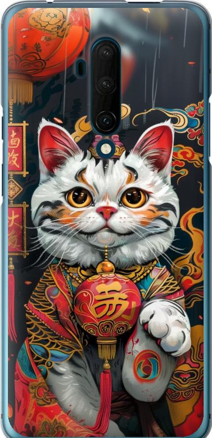 Чехол на OnePlus 7T Pro China Cat v2 (6135u-1810-42517)