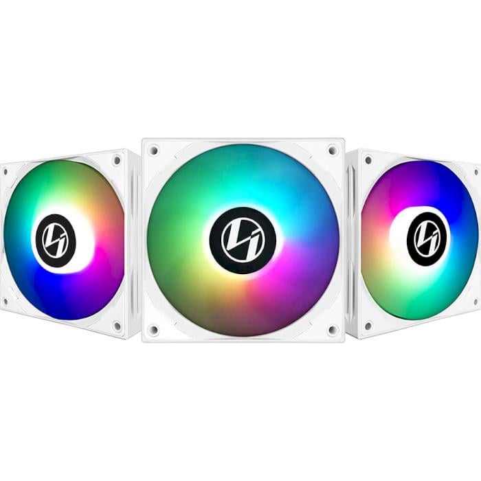 Набор вентиляторов Lian Li ST120-3 1900 об/мин ARGB-подсветка 120 мм 3 шт. White (623008) Набор вентиляторов Lian Li ST120-3 1900 об/мин ARGB-подсветка 120 мм 3 шт. White (623008)