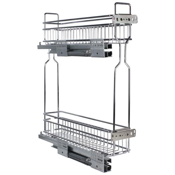 Карго Muller STAR с боковым креплением 2 полки с доводчиком левое 200 мм Хром (98833) - фото 3