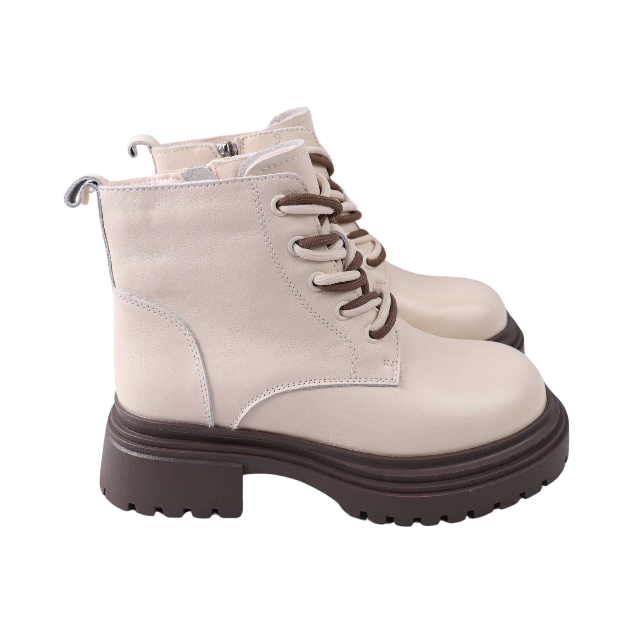 Ботинки женские Li Fexpert 1524-23DHC натуральная кожа р. 37 Молочный (29184869)