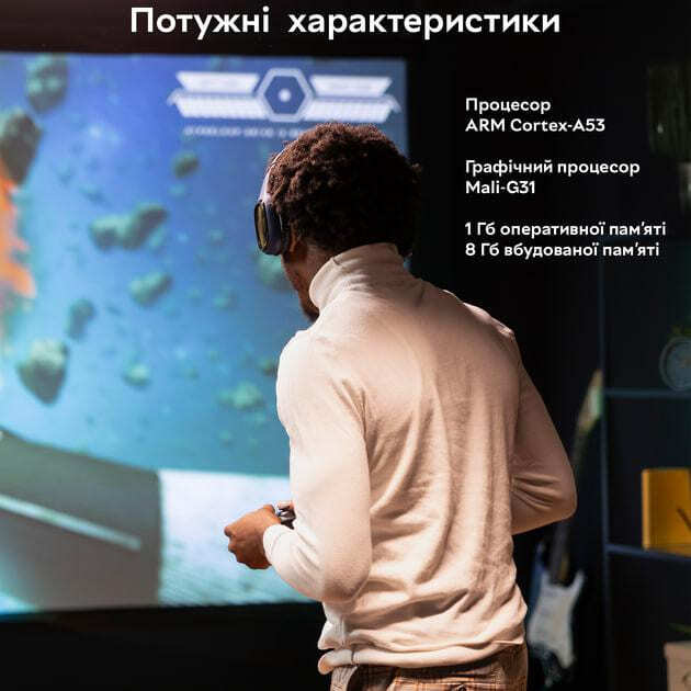 Смарт-проектор 4K Wi-Fi LED 3000 Лм андроид (PR80) - фото 5