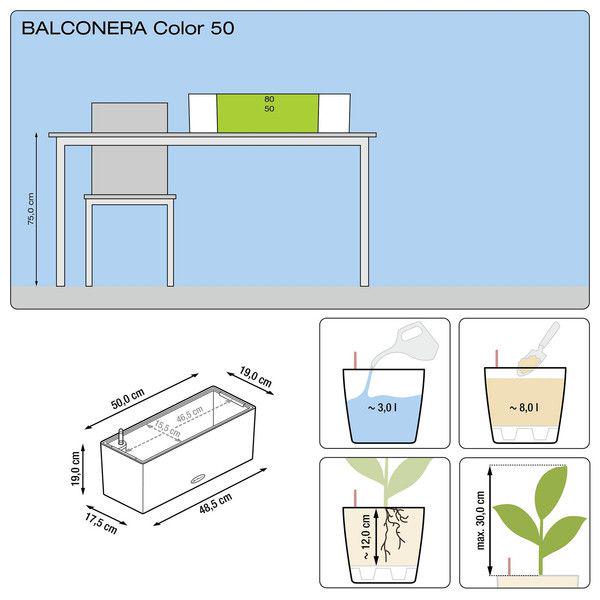 Вазон умный Lechuza Balconera Cottage 50 8 л Коричневый (15605) - фото 4