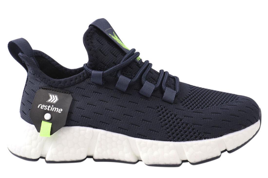 Кросівки чоловічі Restime з текстилю на низькому ходу на шнурівці р. 39 Синій (158-21LK) - фото 3 Кросівки чоловічі Restime з текстилю на низькому ходу на шнурівці р. 39 Синій (158-21LK) - фото 3