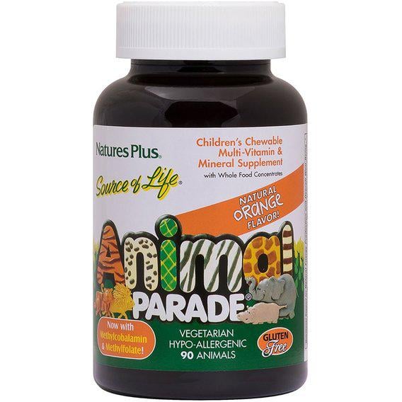 Витаминно-минеральный комплекс Nature's Plus Animal Parade 90 Animal Shaped Gummies Orange Flavor (NTP29974)