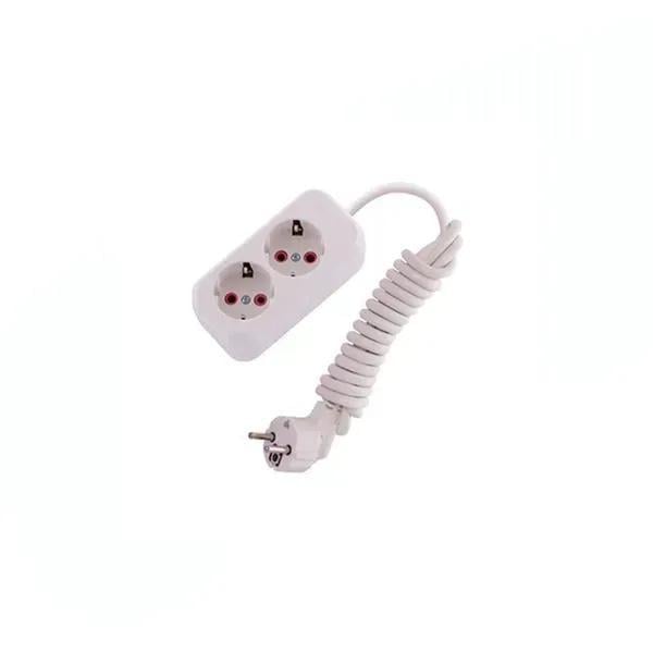 Подовжувач двомісний Lezard Letitia побутовий з/з 2 м (721-0202-201)