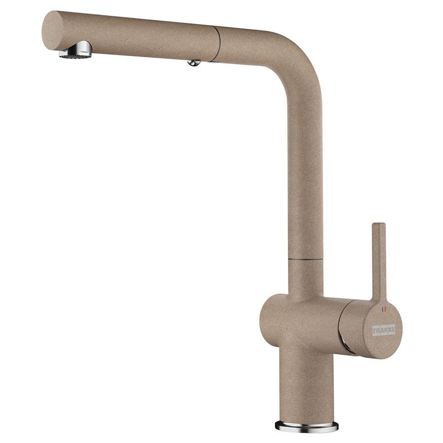 Смеситель кухонный Franke Active L с выдвижным шлангом Миндаль (115.0653.389)