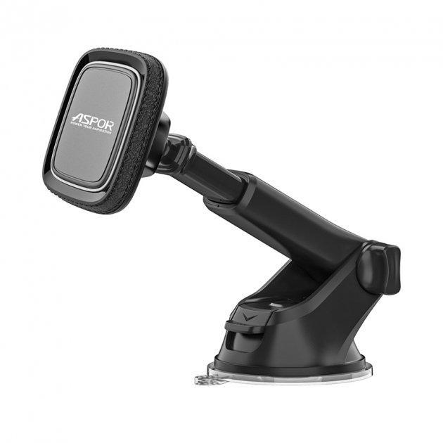 Автодержатель для телефона Aspor J3 магнитный Черный (1882117064) - фото 3 Автодержатель для телефона Aspor J3 магнитный Черный (1882117064) - фото 3