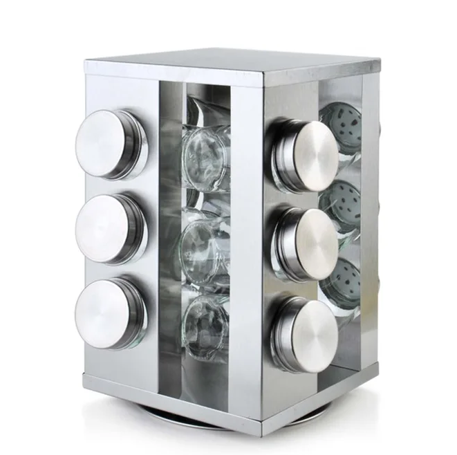 Поворотний набір для спецій Flora Basic Kitchen 30412