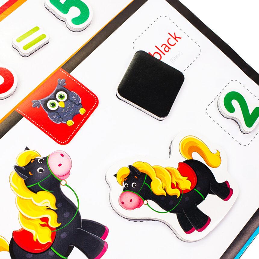 Настільна гра Vladi Toys 3в1 Математика Абетка English з магнітною дошкою (VT5412-04) - фото 3