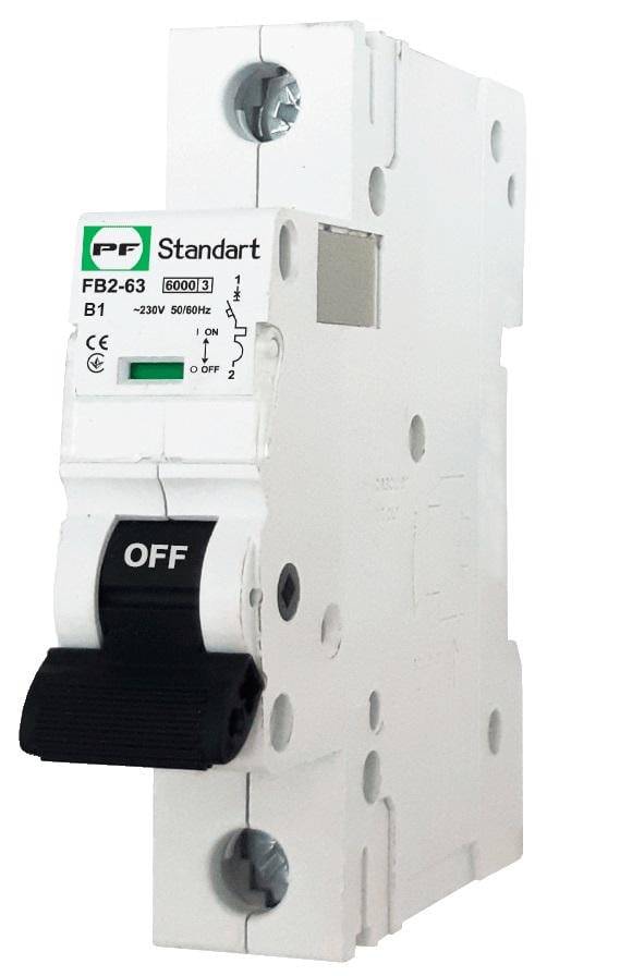 Вимикач автоматичний FB2-63 1P C 16A 6kA STANDART