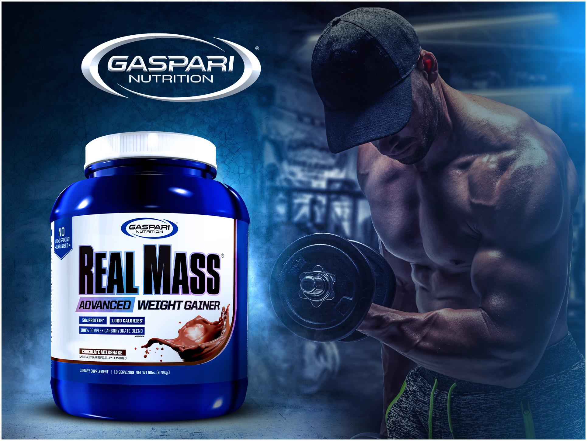 Гейнер Gaspari Nutrition Real mass Chocolate 2270 г Гейнер Gaspari Nutrition Real mass Chocolate 2270 г - фото 3