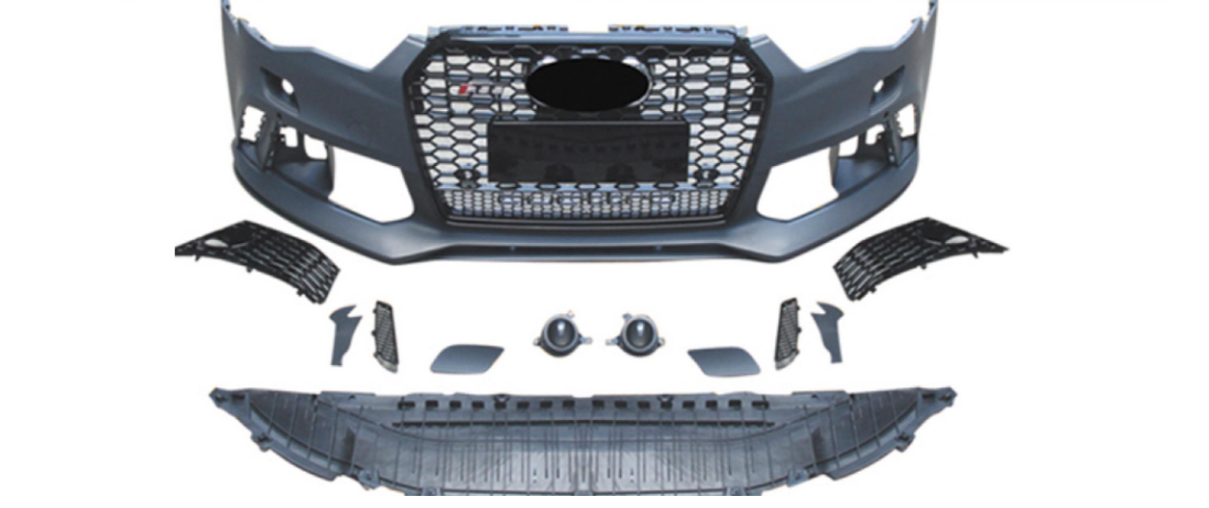 Бампер передний GT Tuning для Audi A6 C7 2011-2017 гг. пластик под покраску (26689515)