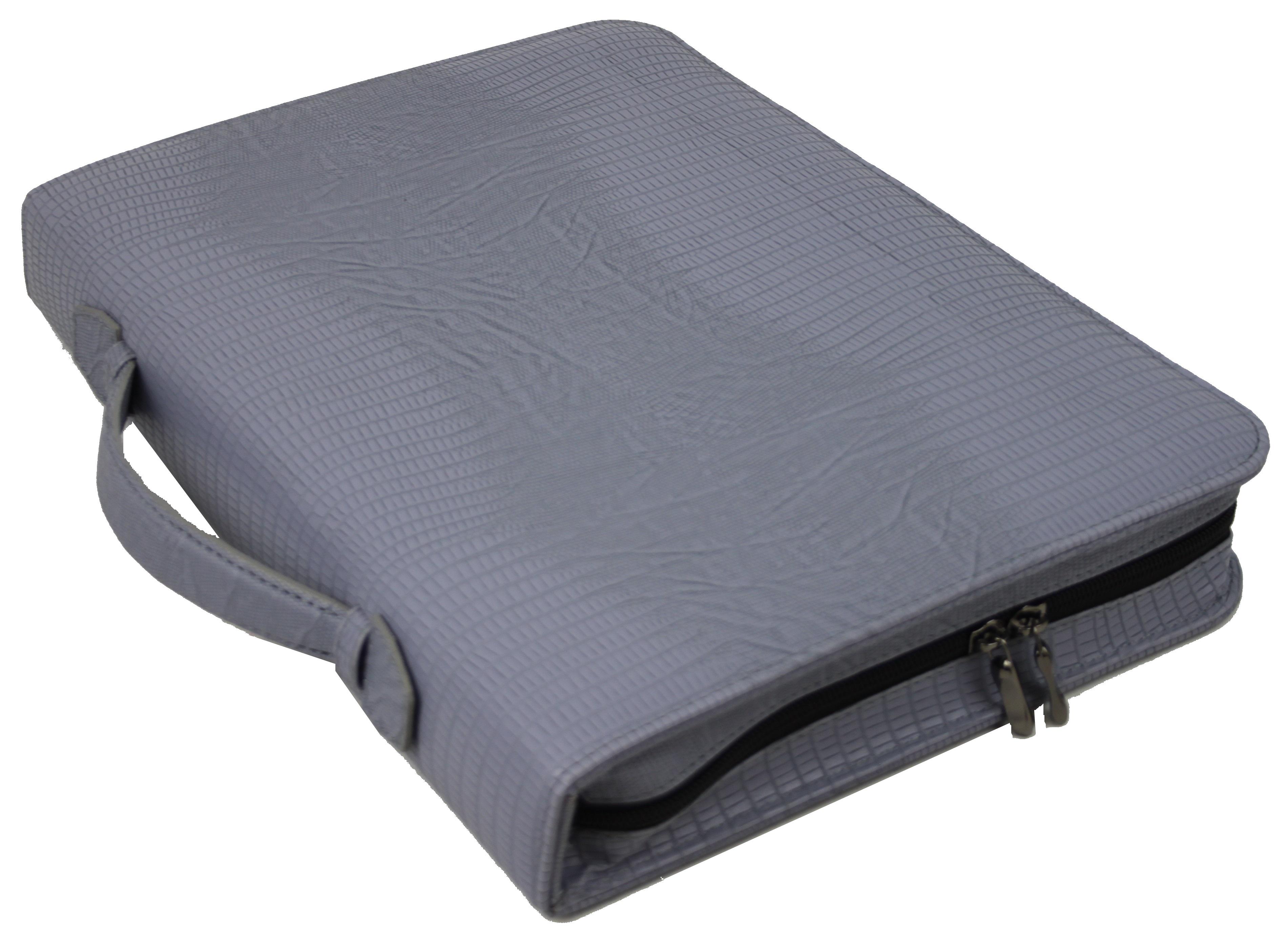 Папка деловая Portfolio из искусственной кожи под змею А4 Серый (Port1007 snake grey)