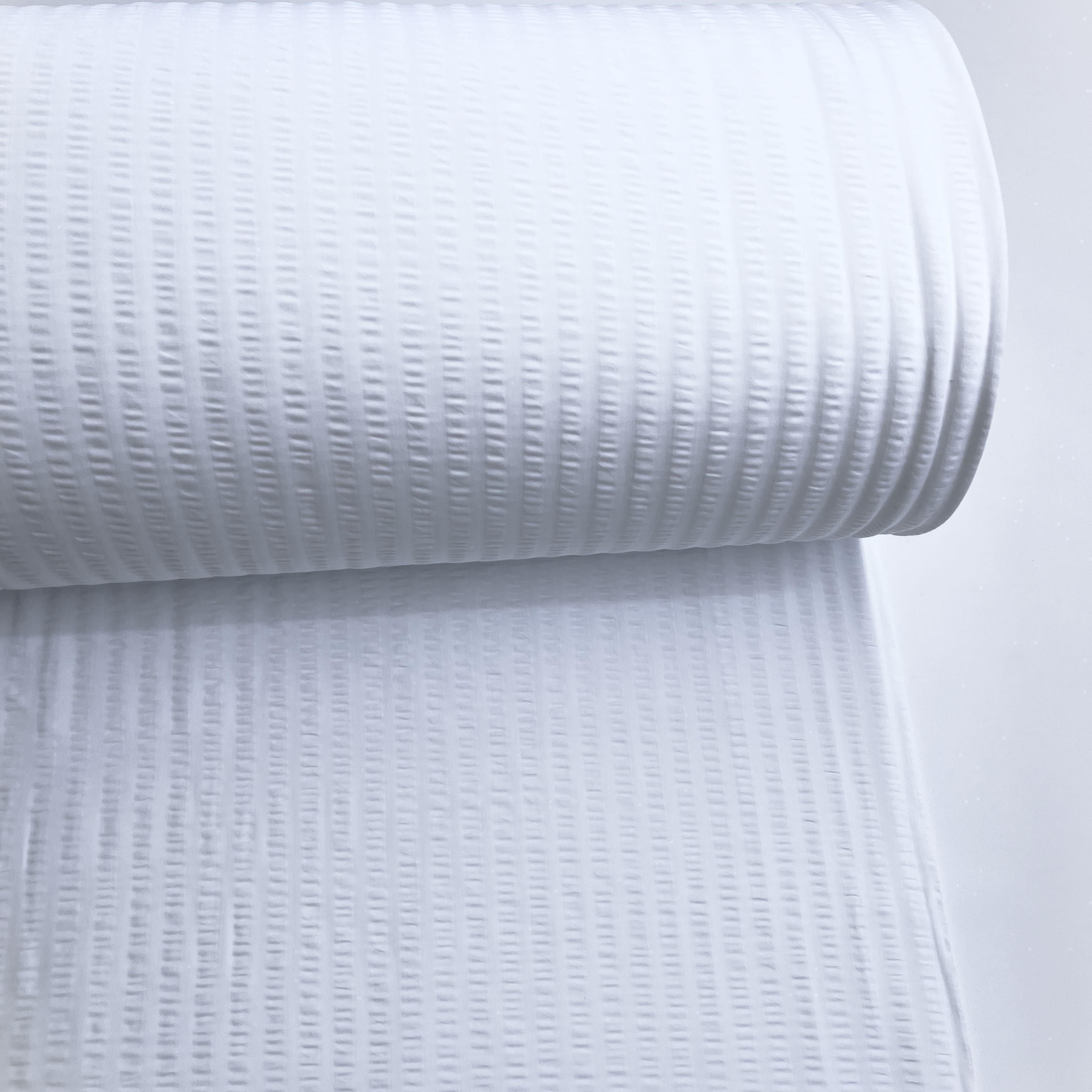 Тканина для постільної білизни сатин гофре однотонна бавовна 240 см Білий (ST-3001/SB MAVi/BEYAZ)