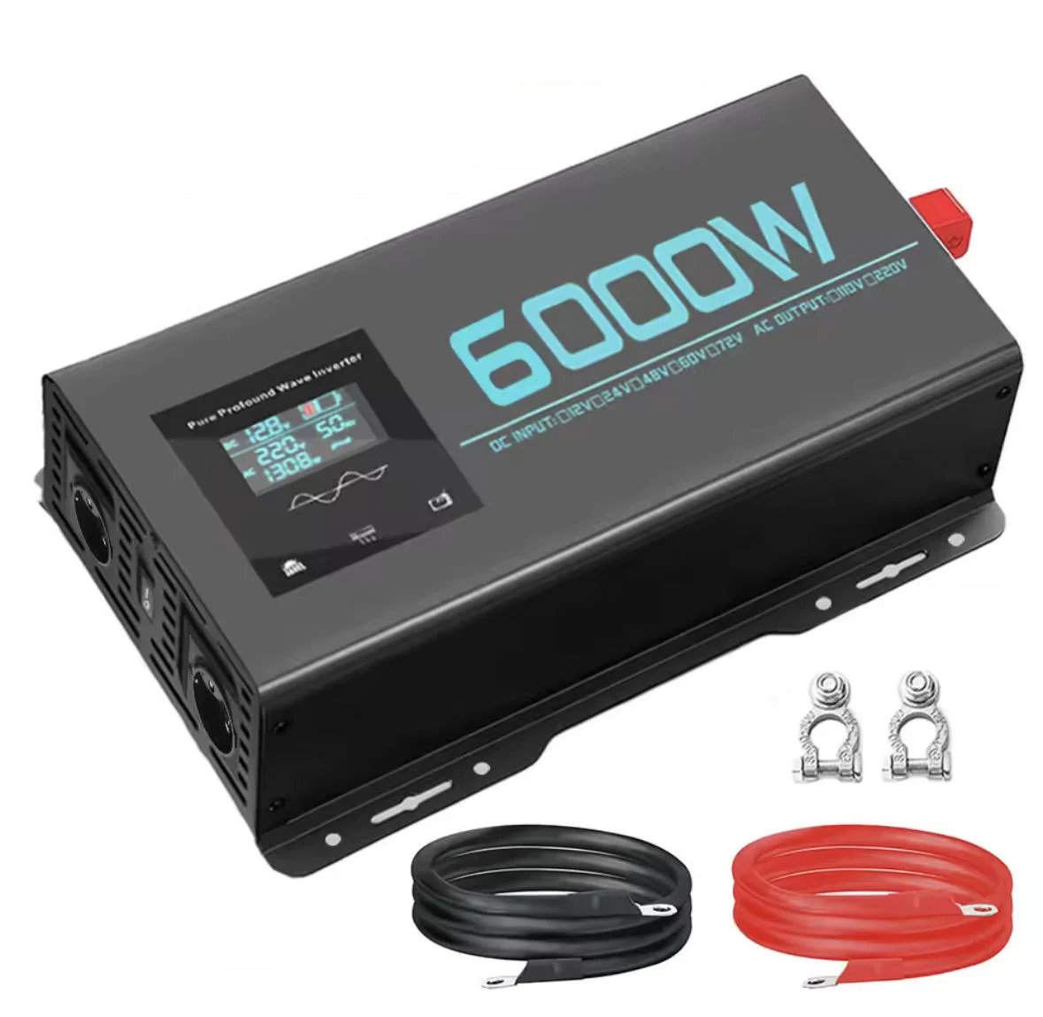 Инвертор с чистым синусом 6000W EU 3/6 кВт 12/24В (32401628)