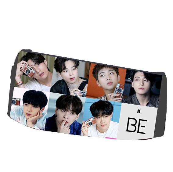Пенал школьный BTS Bangtan Boys Бтс двухсторонний 22х11 см (pn_0056)