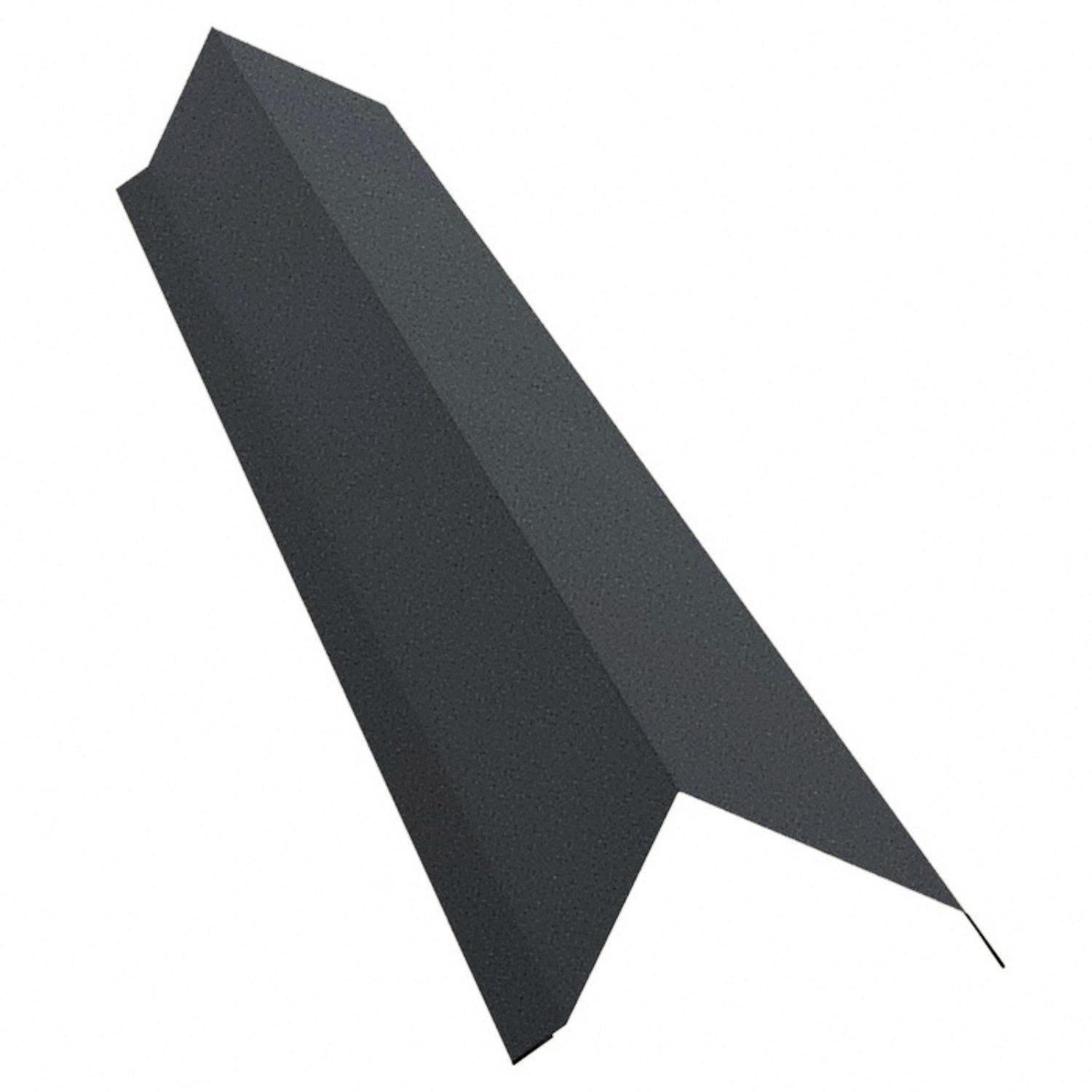 Торцева вітрова планка для металочерепиці/профнастилу та шиферу Partner з матовим покриттям Ral 7024 мат Сірий графіт (376842042) - фото 1