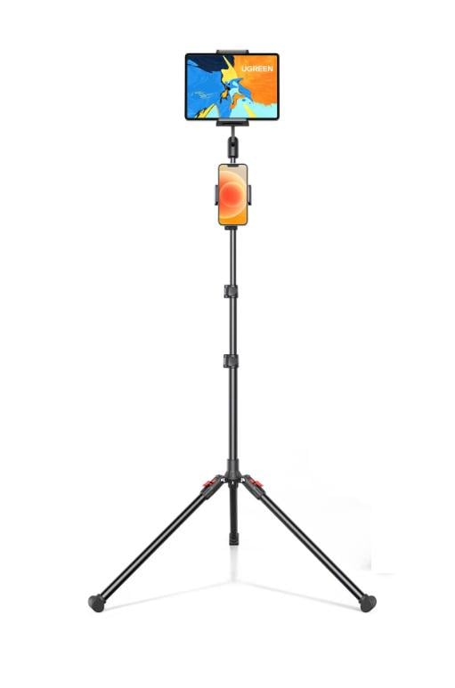 Штатив тренога UGREEN для планшета и телефона LP585 Tablet and Phone Tripod Stand 2в1 Black (15647)