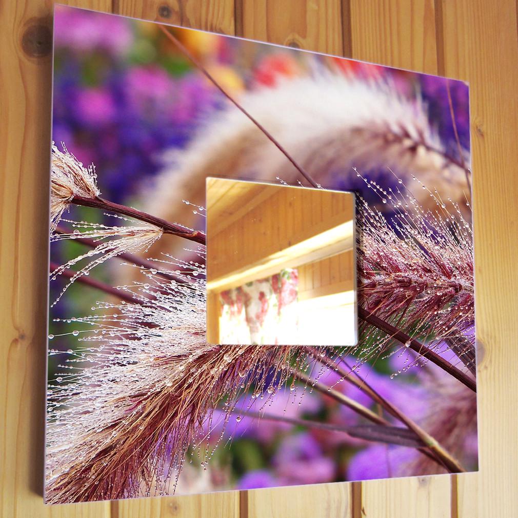 Зеркало декоративное Колоски цветов 260х260 мм (M00587) Зеркало декоративное Колоски цветов 260х260 мм (M00587)