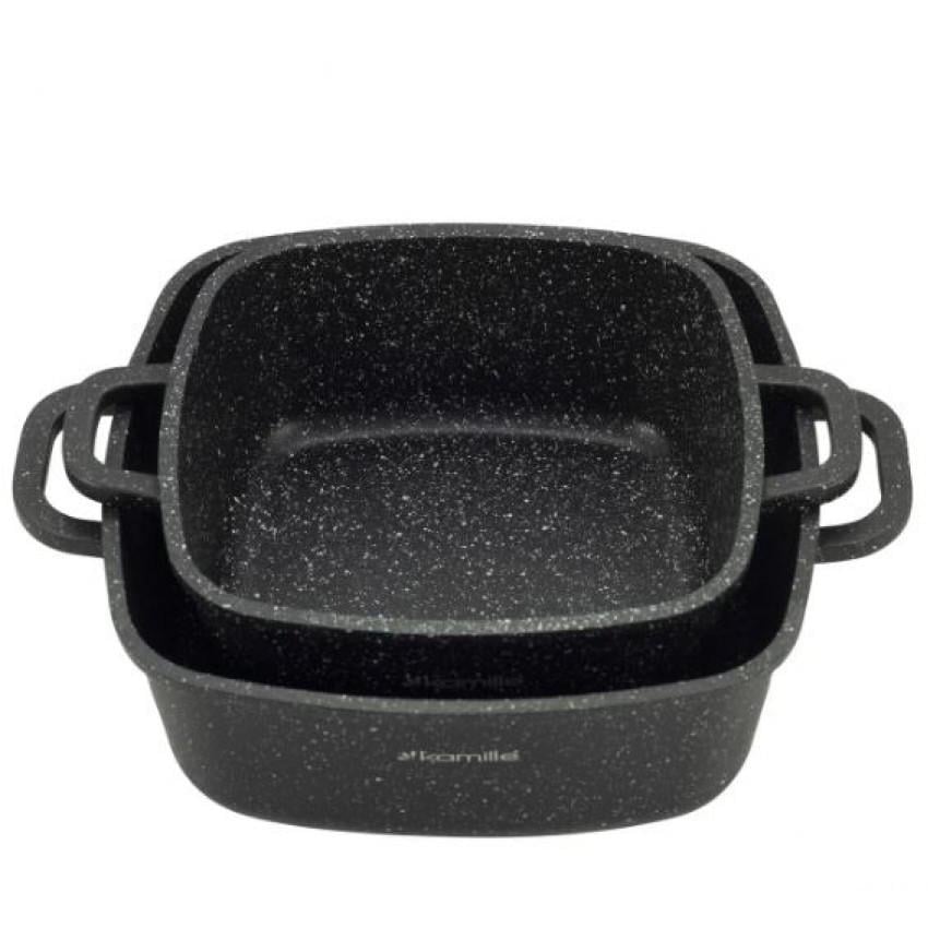 Набір посуду Kamille KM-4434 з прихватками 20/24 см 6 пр. (1363991996) - фото 4 Набір посуду Kamille KM-4434 з прихватками 20/24 см 6 пр. (1363991996) - фото 4