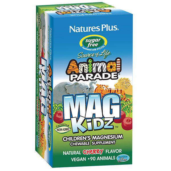 Магний для детей Animal Parade MagKidz с натуральным ароматизатором Вишня 90 таблеток (8727624)