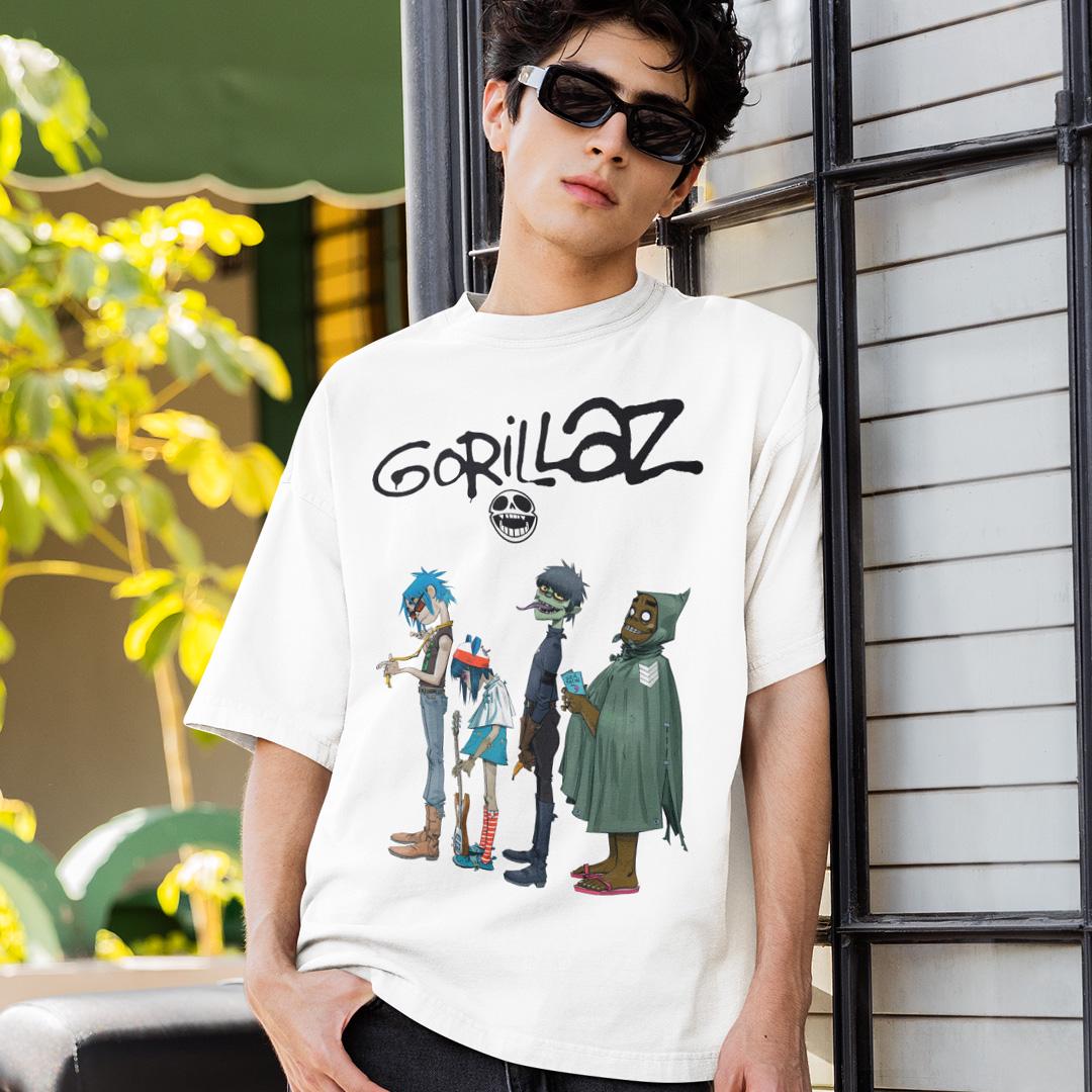 Футболка мужская Gorillaz Characters wht XS Белый (32698319)