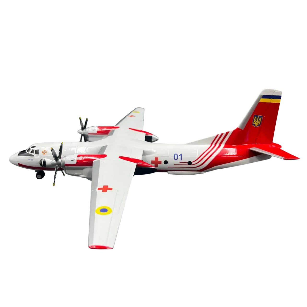Модель літака Antonov An-26 01 Синій Державна служба України з надзвичайних ситуацій (721003)