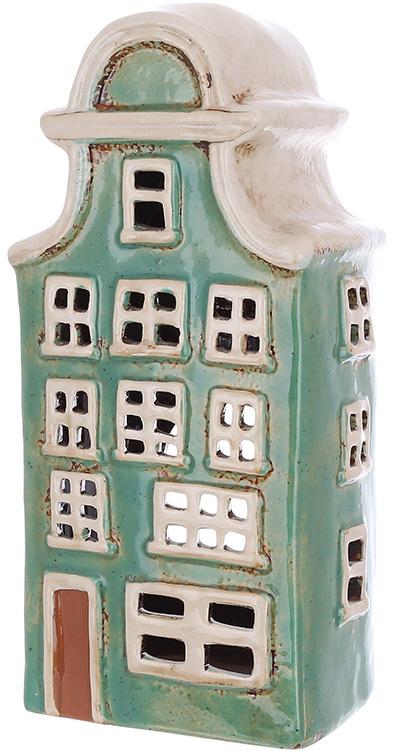 Подсвечник декоративный керамический Старый город дом N30 11х8х24 см