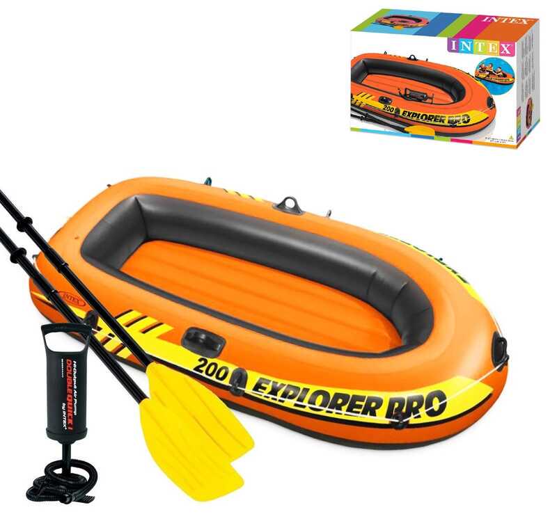 Півторамісний надувний човен Intex Explorer PRO 200 Set 196x102 см (58357) - фото 2 Півторамісний надувний човен Intex Explorer PRO 200 Set 196x102 см (58357) - фото 2