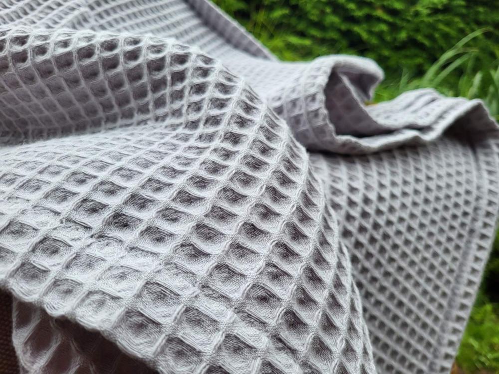 Покрывало Пике Сота 200x220 см Светло-серый (11123) - фото 2