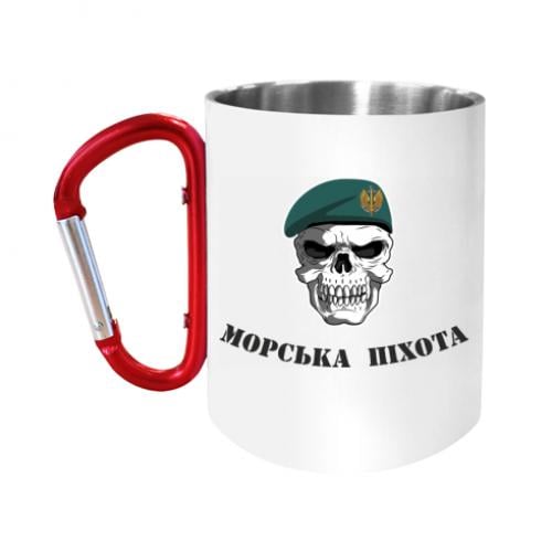 Чашка з ручкою карабін Морська піхота 280 мл Білий (13094691-1-183761)
