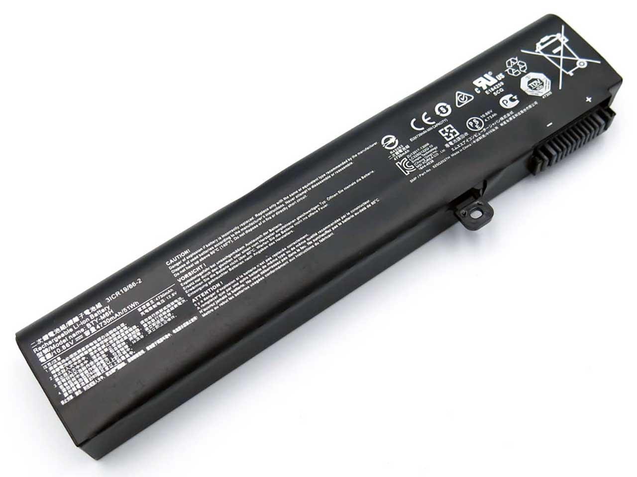 Акумулятор для ноутбука MSI GL62 4700 mAh 108V 51 Wh