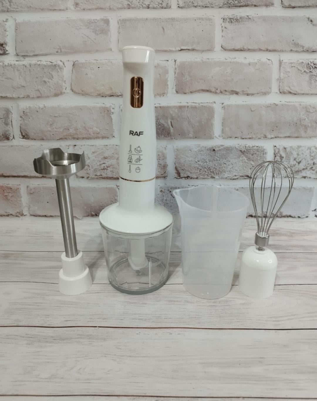 Блендер погружной RAF R.331W 3в1 800W Белый (20641030)