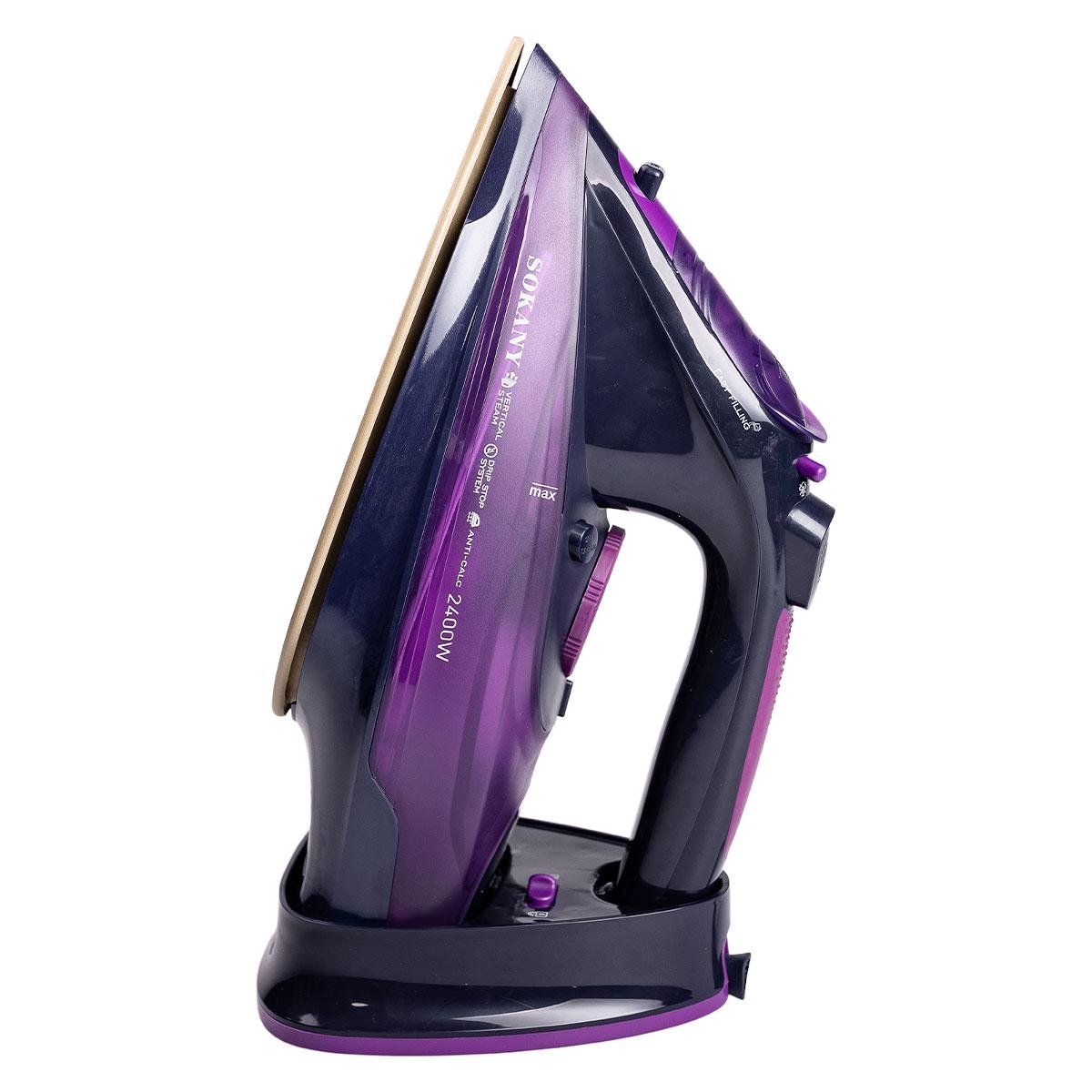 Утюг ручной паровой Sokany беспроводной для одежды 2400 Вт (5699) - фото 26