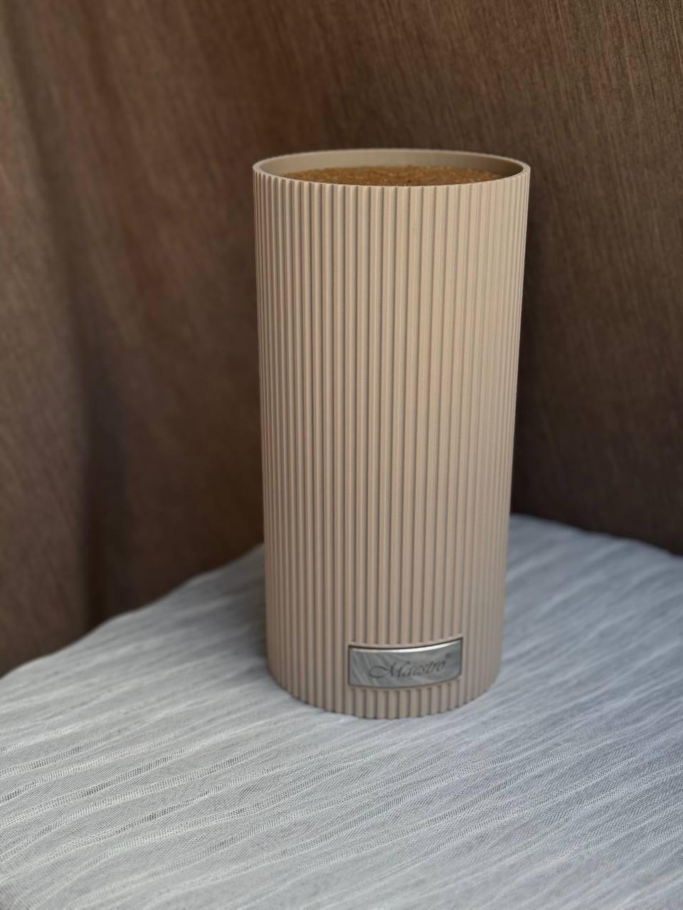 Колода для ножів Maestro 22 см Бежевий (MR-1437-BEIGE) - фото 2 Колода для ножів Maestro 22 см Бежевий (MR-1437-BEIGE) - фото 2