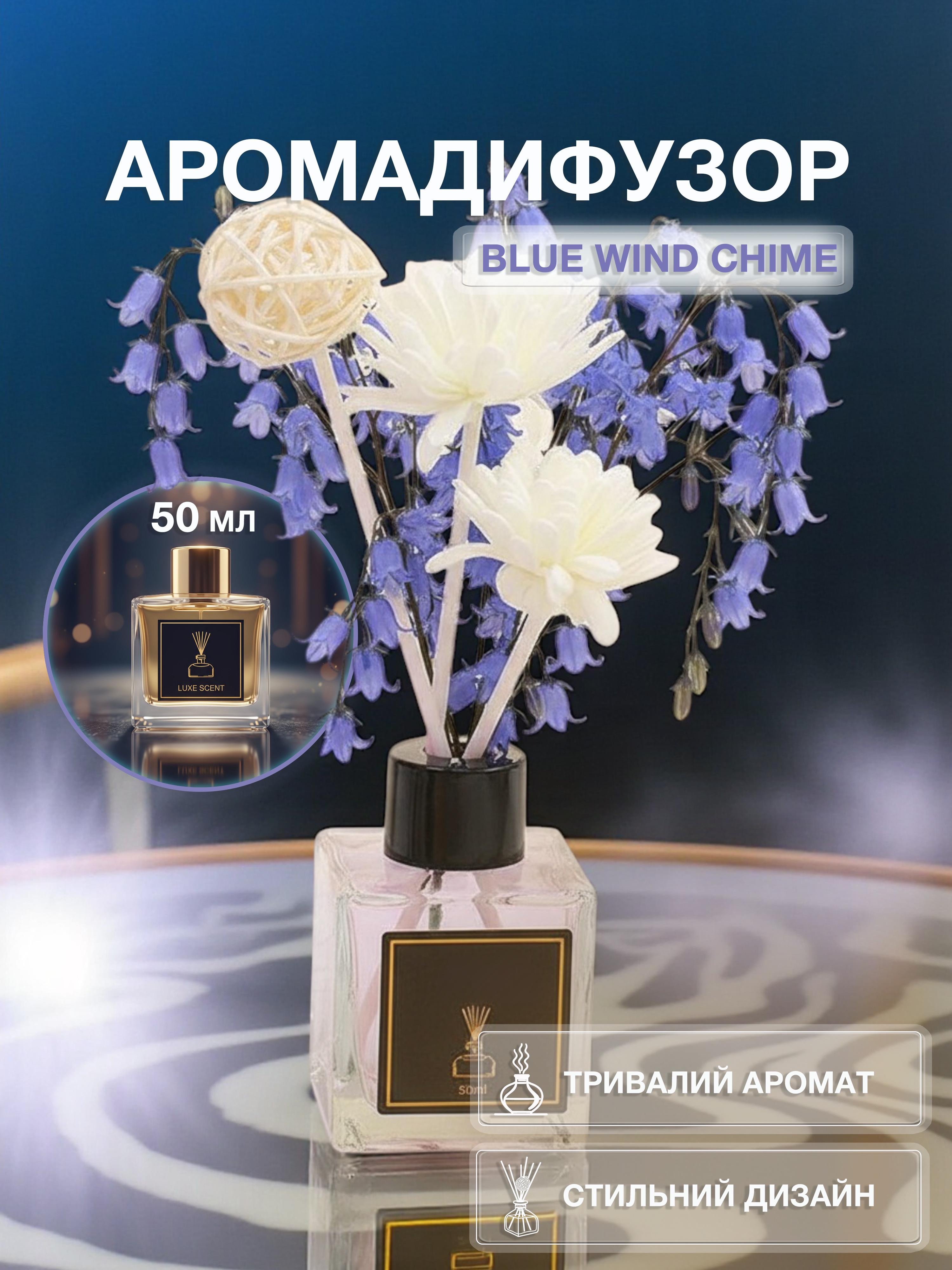 Аромадифузор для дому Univerza Blue Wind Chime з ротанговою кулькою та квіткою (160_1_0_5B) - фото 2 Аромадифузор для дому Univerza Blue Wind Chime з ротанговою кулькою та квіткою (160_1_0_5B) - фото 2