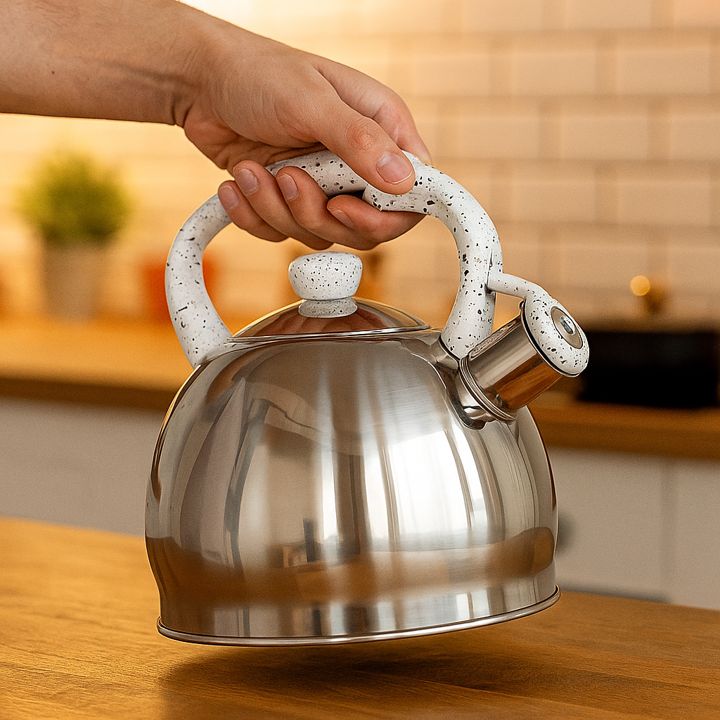 Чайник для плиты SnowStone с свистком капсульное дно нержавеющая сталь 2,0 л (03-MH-5174) - фото 4 Чайник для плиты SnowStone с свистком капсульное дно нержавеющая сталь 2,0 л (03-MH-5174) - фото 4