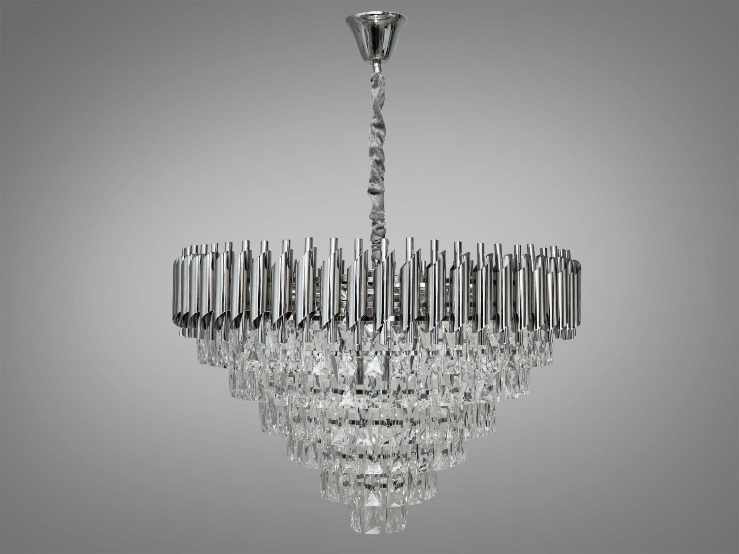 Люстра LED кришталева Diasha 9001-750CH/CH Хром