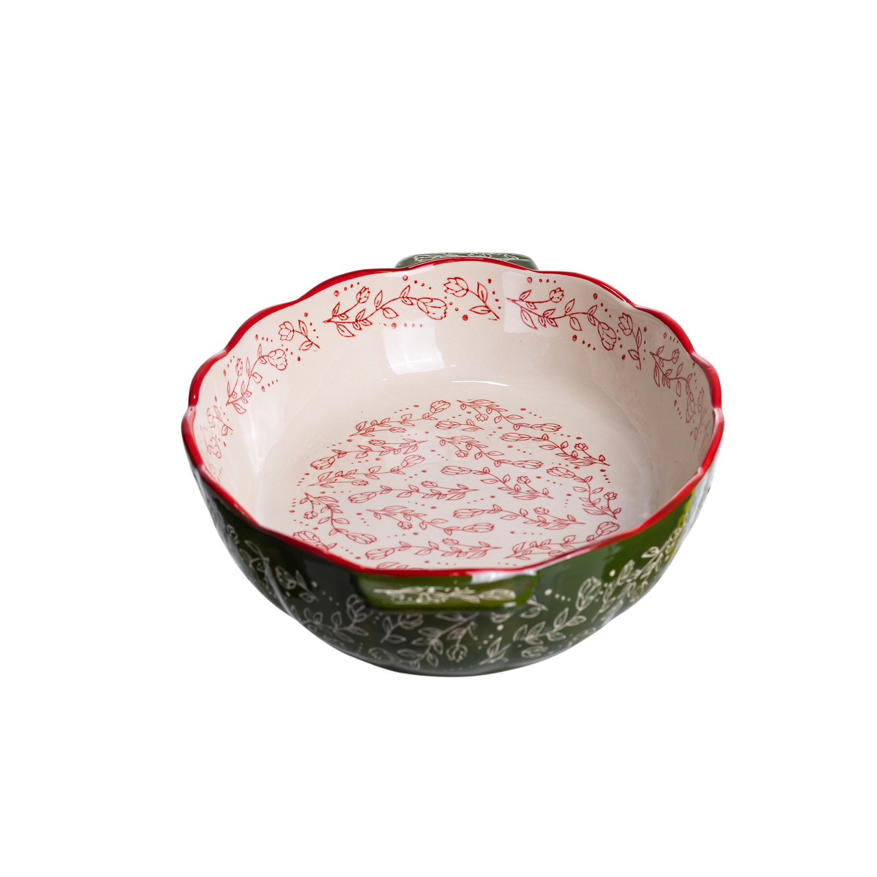 Форма для запекания в духовке фарфоровая овальная Vintage с ручками 2,5 л 36х25х6,5 см Зеленый (HM05-04) - фото 7 Форма для запекания в духовке фарфоровая овальная Vintage с ручками 2,5 л 36х25х6,5 см Зеленый (HM05-04) - фото 7