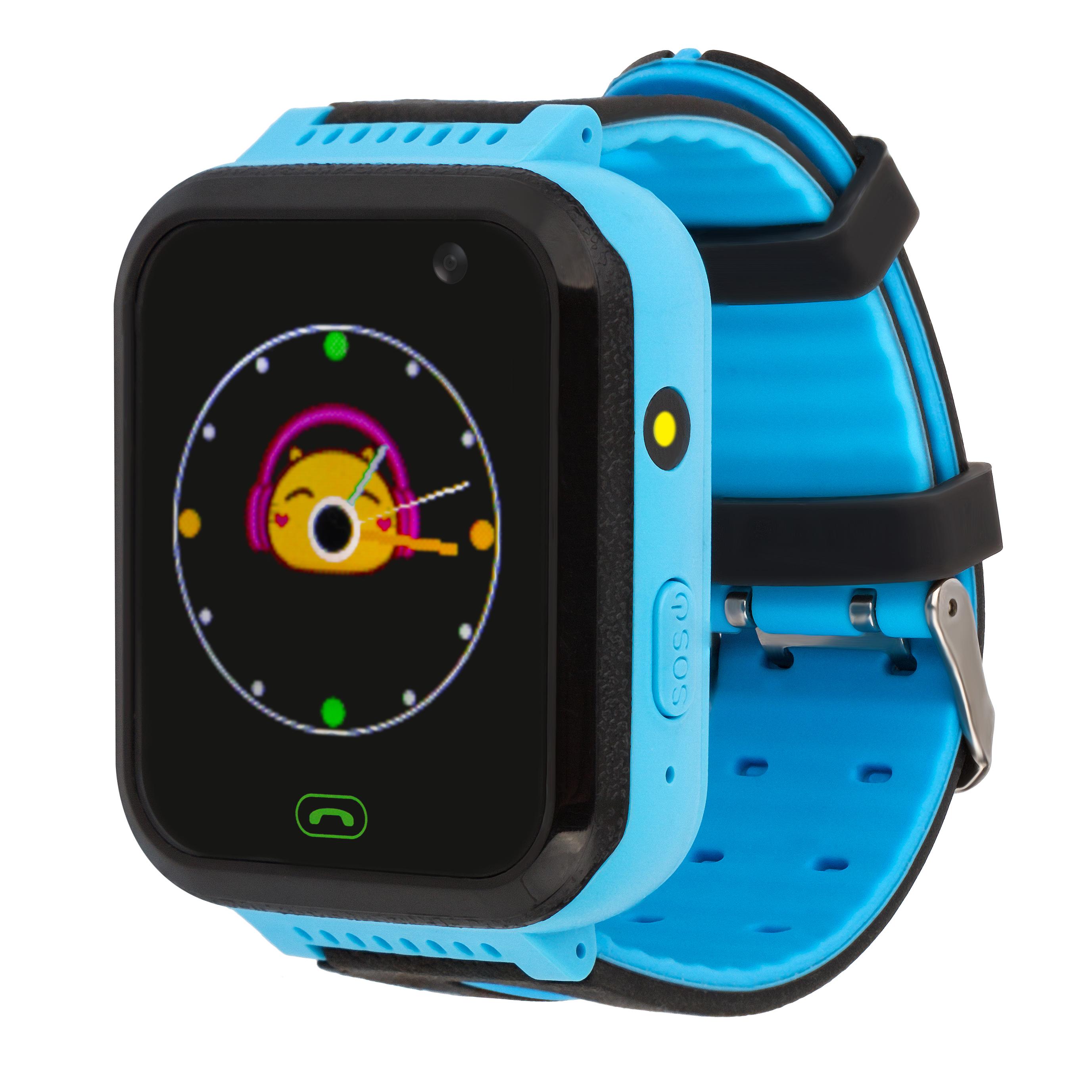 Дитячий водонепроникний смарт-годинник Alfa Q7 з GPS камерою та ліхтариком Blue