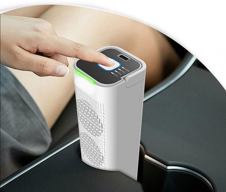 Очищувач повітря портативний LEON-101 HEPA + іонізатор/повербанк (fddf92b6) - фото 12