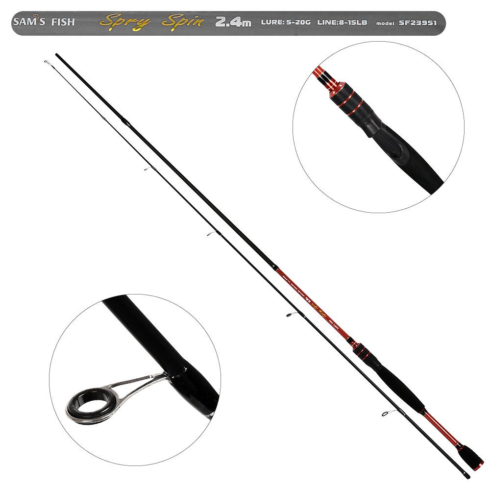 Спінінг штекерний лайт Spry spin 2,4 м 5-20 г 2к Sams Fish (SF23951) - фото 3 Спінінг штекерний лайт Spry spin 2,4 м 5-20 г 2к Sams Fish (SF23951) - фото 3