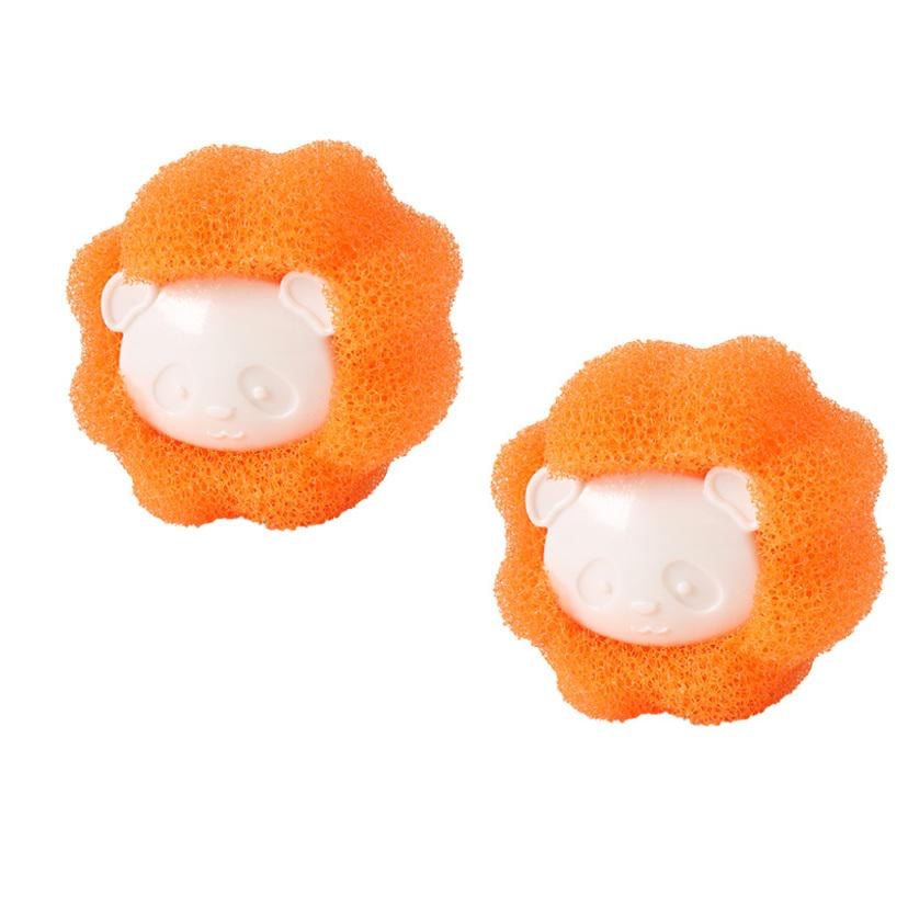 Кульки для прання від шерсті та волосся 2 шт. Помаранчевий (33987622)